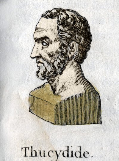 Thucydide (vers 465-395 av. J.-C.), historien grec. Gravure de 1822. - Unknown artist