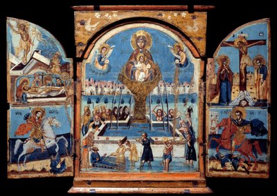 Triptyque de la Vierge, source de vie (détail) - Unknown artist