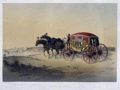 Calèche turque - XIXe siècle, A.D - Unknown artist