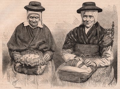 Deux dentellières au Puy-en-Velay (Haute-Loire) Auvergne, France - Unknown