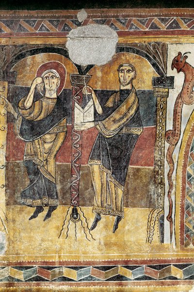 Deux saints (détail) - Unknown artist
