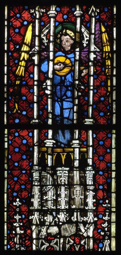 Un ange jouant du luth - Unknown artist