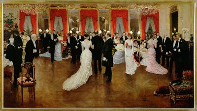 Une soiree (peinture sur toile) - Unknown Artist