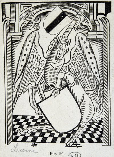 Licorne - gravure du 15ème siècle - Unknown artist