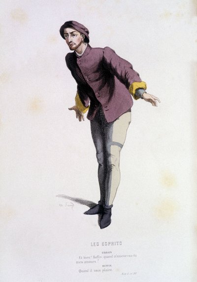 Urbain dans les esprits (par Pierre de Larivey en 1579), dans Le théâtre français au 16ème et 17ème siècle antérieur à Molière par Edouard Fournier - Unknown artist