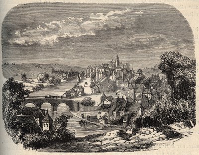 Uzerche - Corrèze - France - gravure dans « PATRIE » - DESCRIPTION PICTURESQUE DE LA FRANCE EN 6 VOLUMES PAR LUCIEN HUARD - fin du XIXe siècle - Unknown artist