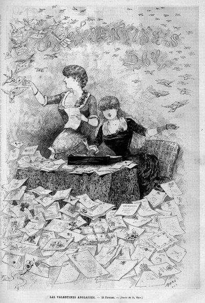 Saint-Valentin 14 février : Les Valentines anglaises écrivent et reçoivent des lettres d