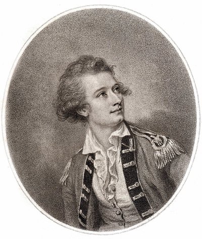 Vicente Lunardi, un aéronaute italien, qui a fait la première ascension en ballon en Angleterre le 14 septembre 1784. Gravure de la fin du XVIIIe siècle. - Unknown artist