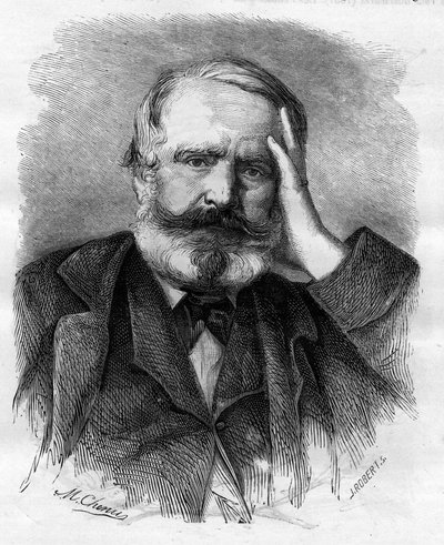 Victor Hugo (1802-1885), écrivain français, en 1866. - Unknown artist