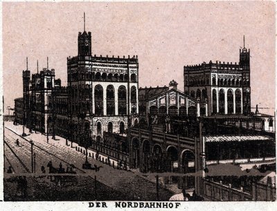 Vienne, Autriche : vue de la gare du Nord à Vienne. dans "Le monde illustre 168 vues" Non daté (fin du 19e siècle) - Unknown artist
