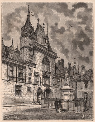 Vue de la rue du Palais Jacques Cœur à Bourges, France - Unknown