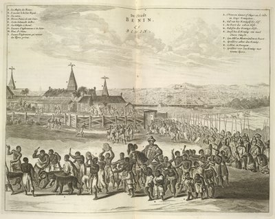 Vue du Bénin. Procession de natifs - Unknown artist