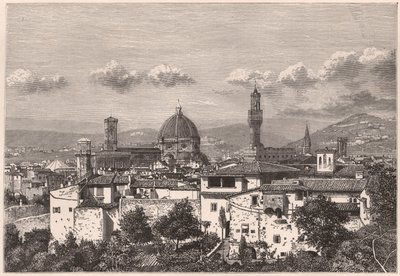 Vue de Florence au XIXe siècle - Unknown