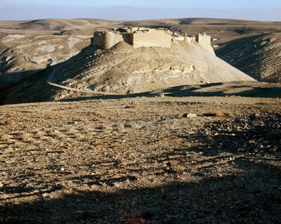 Vue de Karac el Chobac, château croisé du côté est de l