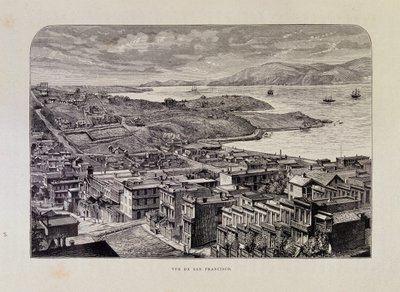 Vue de San Francisco au XIXe siècle - Unknown artist