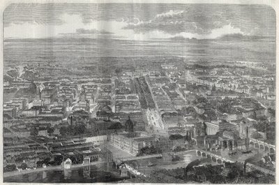 Vue de la ville de Berlin en 1858. - Unknown artist