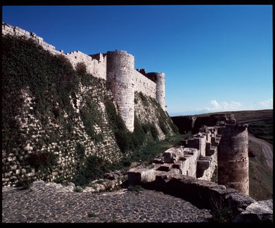 Vue du Krak des Chevaliers, château croisé, vers 1100 - Unknown artist