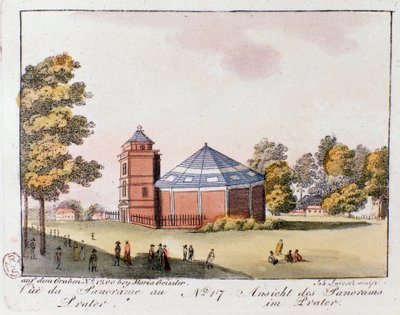 Vue du parc du Prater à Vienne. Autriche. Gravure de 1815 Collection privée - Unknown artist