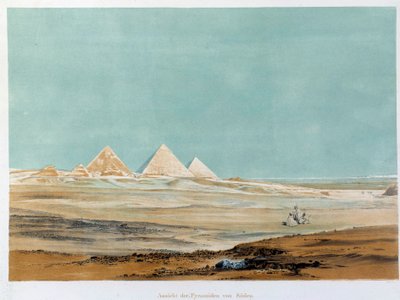Vue des pyramides de Gizeh, Égypte - Unknown artist