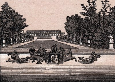 Vue du château de Versailles, France dans « Le Monde Illustré 168 vues » sans date (fin XIXe siècle) - Unknown artist