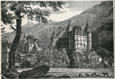 Vue du château de Vizille en Isère. - Unknown artist