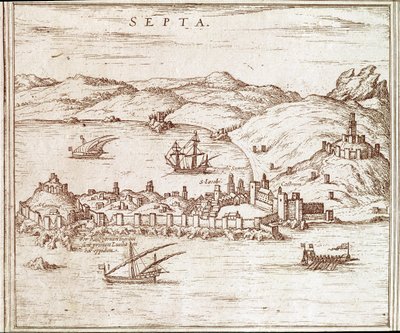 Vue de la ville de Ceuta - Unknown artist