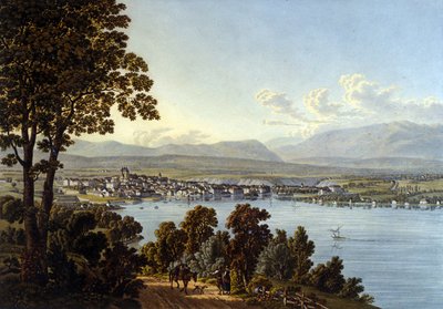 Vue de la ville de Genève en Suisse - Unknown artist