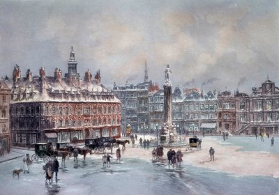 Vue de la grande place de Lille - Unknown artist