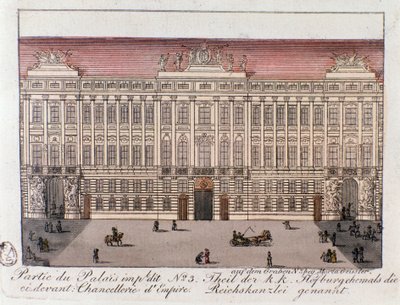 Vue de la partie du Palais Impérial nommée la Chancellerie de l