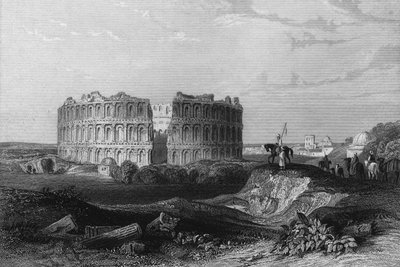 Vue des ruines de l