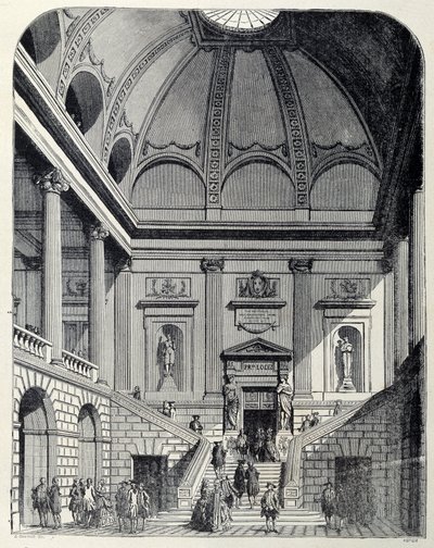 Vue du vestibule et de l