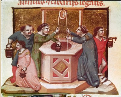 Villageois tirant de l