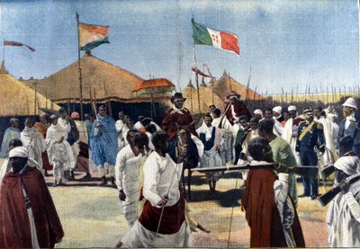 Visite de Ménélik II (1844-1913, roi d