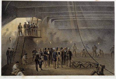 Visite du Prince de Galles à bord d