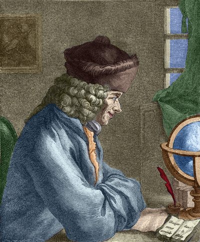 Voltaire (1694-1778) dans son bureau à Vernay - Unknown artist