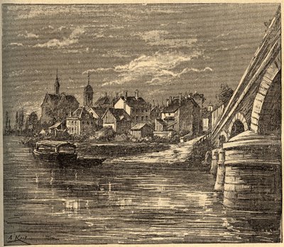 Vouziers - Ardennes - France - gravure dans « PATRIE » - DESCRIPTION PICTURESQUE DE LA FRANCE EN 6 VOLUMES PAR LUCIEN HUARD - fin 19ème siècle - Unknown artist