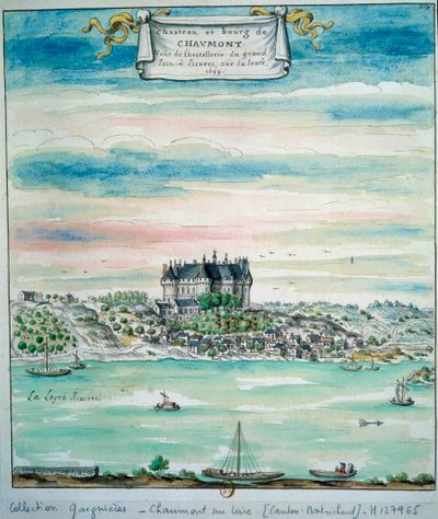 Vue du château de Chaumont-sur-Loire - Unknown artist