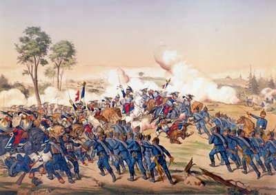Guerre de 1870 : la charge des cuirassiers à la bataille de Froeschwiller-Woerth le 06/08/1870 qui a vu la victoire de l