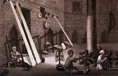 Tissage en Égypte au 19ème siècle - Unknown artist