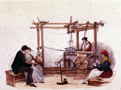 Tissage au 19ème siècle - Unknown artist