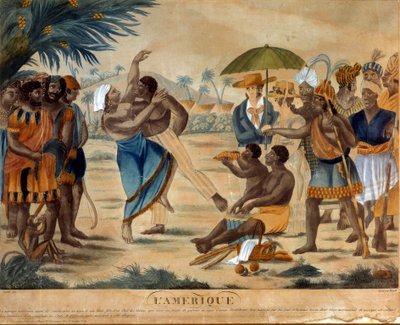 Mariage entre un noir et une créole - Unknown artist