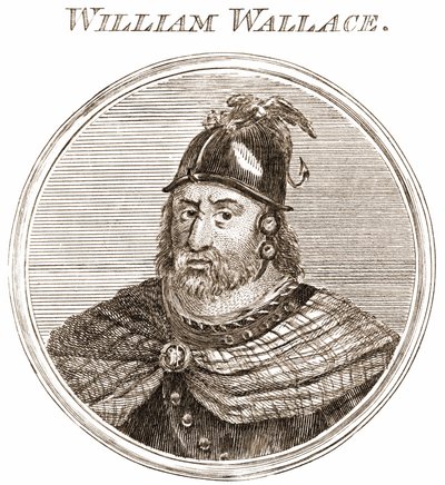 William Wallace. Chef écossais 1270-1305. Gravure du XIXe siècle - Unknown artist