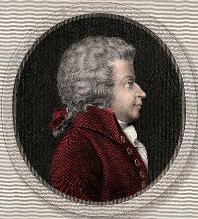 Wolfgang Amadeus Mozart 1756-1791 - gravure - 19e siècle - Unknown artist