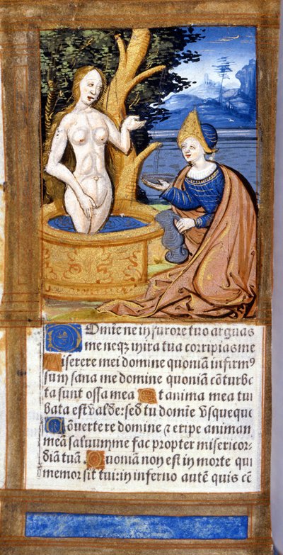 Femme à sa toilette. Page d