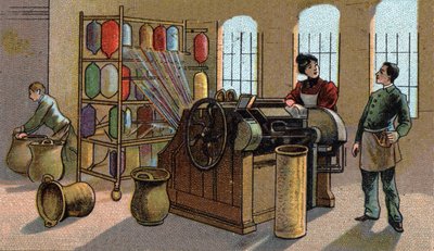 Industrie de la laine, peignage - Unknown artist