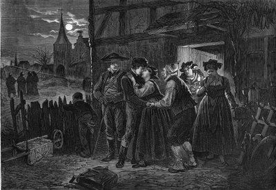 Jeunes Alsaciens émigrés pour échapper au service militaire prussien. - Unknown artist
