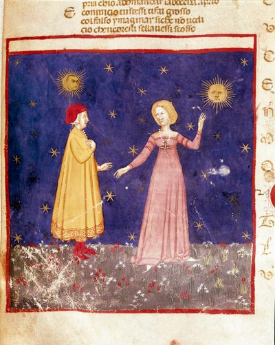 Premier ciel : Dante rencontre Béatrice au Paradis - Unknown artist