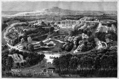 Vue générale du jardin d