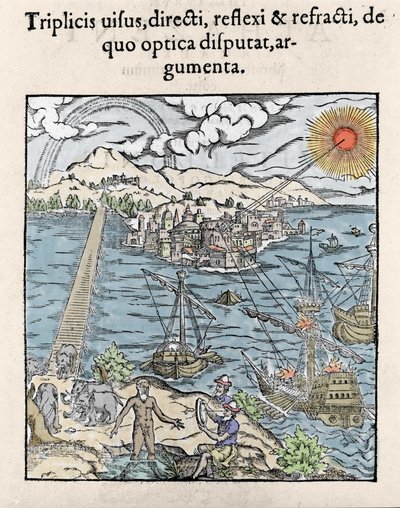 Illustration dans "Opticae Thesaurus" d