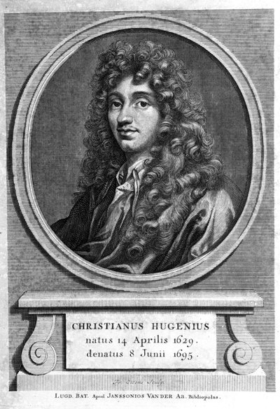 Portrait de Christiaan Huygens, physicien et mathématicien néerlandais (1629-1695). Gravure du 19ème siècle - Unknown artist